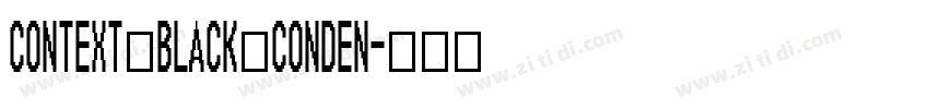 Context Black Conden字体转换